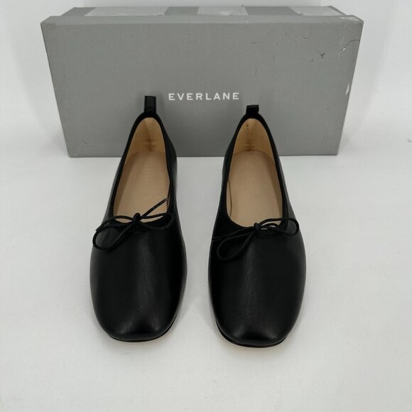 Everlane The Italian Leather Day Ballet Flats size 6 Women's Black NIB - Picture 4 of 5